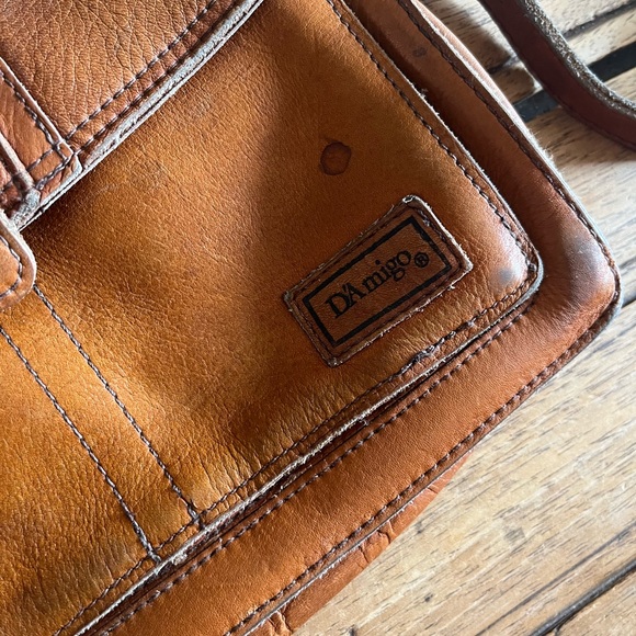 DA MIGO VINTAGE genuine leather bag! Beautiful bag - Picture 2 of 7